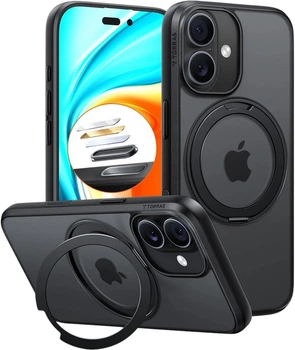 Etui do smartfona Apple iPhone 17 TORRAS Ostand Pro Black (6938075662158)
