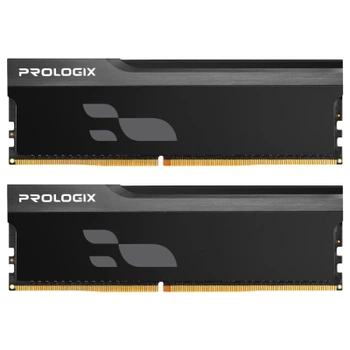 Модуль пам'яті для комп'ютера DDR4 16GB (2x8GB) 3200 MHz Onyx Black Prologix (PRO16GB3200YB4K)