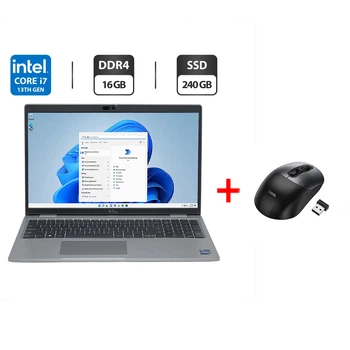 Ноутбук Б-клас Dell Latitude 5540 / 15.6" (1920x1080) IPS / Intel Core i7-1365U (10 (12) ядер по 3.9 - 5.2 GHz) / 16 GB DDR4 / 240 GB SSD / Intel Iris Xe Graphics / WebCam б/в + Подарунок Бездротова миша HOCO GM28
