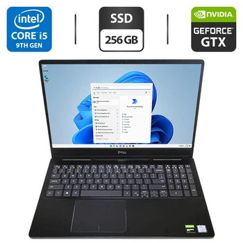 Ігровий ультрабук Б-клас Dell Vostro 7590 / 15.6" (1920x1080) IPS / Intel Core i5-9300H (4 (8) ядра по 2.4 - 4.1 GHz) / 16 GB DDR4 / 256 GB SSD / nVidia GeForce GTX 1050, 3 GB GDDR5, 96-bit / WebCam / Windows 11 Pro б/в