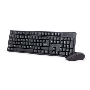 Комплект клавиатура + мышь Gembird KBS-W-01 беспроводной US раскладка Black (8716309091534)