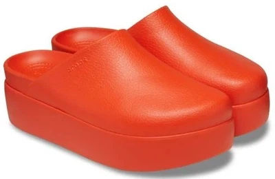 Жіночі крокси слайди Crocs Dylan Platform Clog Red (36-37, червоний)