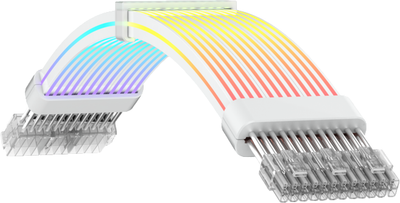 Kabel przedłużający do zasilacza GameMax VGA 3x8PIN-W White