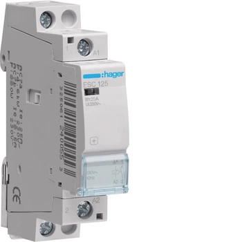 Контактор Hager ESC125 25A, 1НО, 230В
