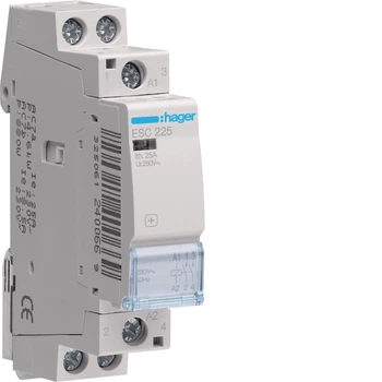 Контактор Hager ESC225 25A, 2НО, 230В