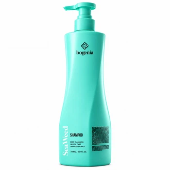 Шампунь для волос Bogenia Seaweed Shampoo BG464 №001 750 мл с морскими водорослями, розмарином и аргановым маслом.