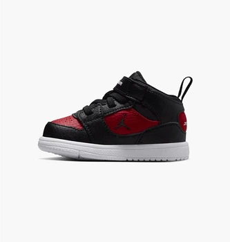 Кросівки дитячі Jordan Court Connect Black/Red 25 Чорний, Червоний IQ7701-006