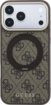 Чохол для смартфона Apple iPhone 18 Pro Max/iPhone 17 Pro Max Guess Ring Stand 360 4G Classic Logo MagSafe Brown (3666339654597)