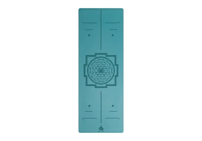 Килимок для йоги каучуковий Vimal Yantra Mint Teal RAO 185×68×0.4 см