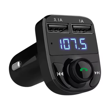 FM-трансмиттер Bluetooth 5.0 с двойным USB 3.1A, hands-free, MP3-плеер для авто