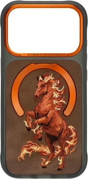 Etui do smartfona Apple iPhone 18 Pro Max/iPhone 17 Pro Max Nimmy Magnetic Fantasy Animal MagSafe Orange (6980002141038)