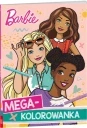 Книга-розмальовка з наліпками для розмальовування Ameet Barbie Мега розмальовка (9788325339296)