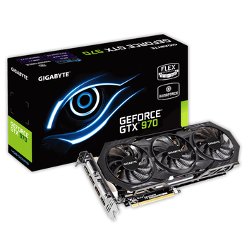 Видеокарта GeForce GTX 970 4GB Gigabyte Gaming WindForce 3X OC (GV-N970WF3OC-4GD) Б/У