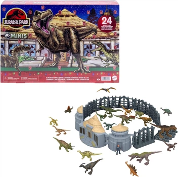 Адвент календар Динозаври світ Юрського Періоду Jurassic World Island Visitor Advent Calendar Mattel (JLD23)