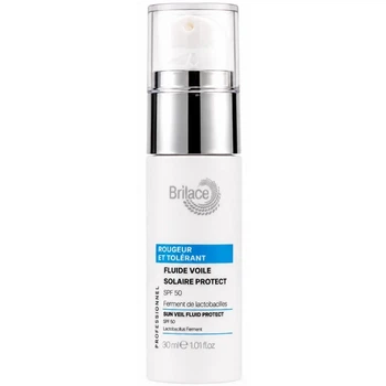 Солнцезащитный флюид SPF 50 Fluide voile solaire protect SPF 50 Brilace 30 мл