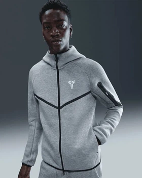Кофта чоловіча Nike Kobe Tech Fleece Full-Zip Windrunner L Сірий IB2713-063