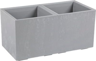 Kwietnik Lamela Karo 400 x 800 x 400 mm 72 l Szary beton (5900119709366)