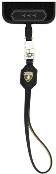 Uniwersalny sznurek Lamborghini D1 Leather Handstrap Yellow (6955250273459)