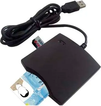 Кардрідер Transcend Smartcard USB Black (EZ100PU-B-N68)