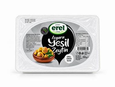 Зелені оливки гриль без кісточки Erel Izgara Yeşil Zeytin 150г