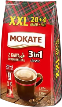 Napój kawowy Mokate 3 w 1 Classic XXL 17 g x 24 saszetki (5900649011113)