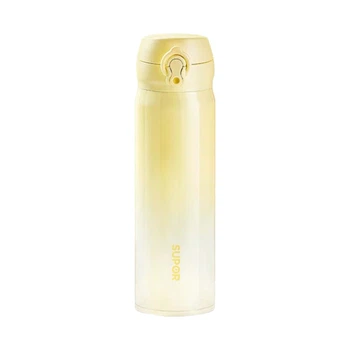 Термобутылка Supor Jing с ситечком и кнопкой 500 мл Lemon Yellow (KCV50BU20)