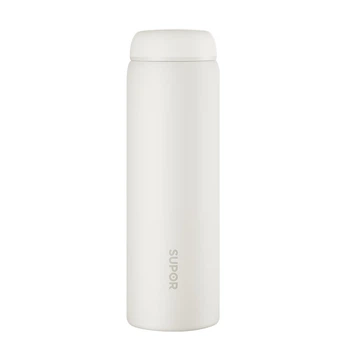 Термобутылка Supor с ситечком 450 мл Mousse White (KC45FP10)