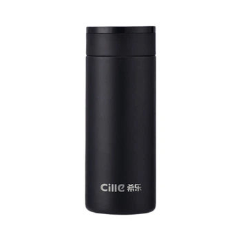 Термобутылка Cille с ситечком 370 мл Matte Black (XB-24110-370)