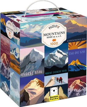Puzzle Banana Panda Puzzlove Góry 8000 m 1000 elementów (3695093)