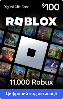 Карта пополнения Roblox Gift Card на 11000 ROBUX | 100$ (USD)