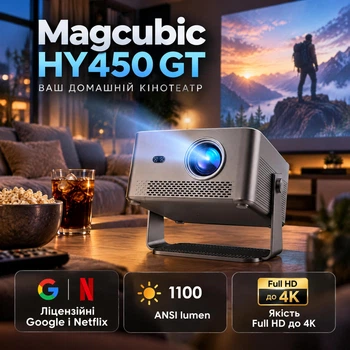 Смарт проектор Magcubic HY450 GT портативный домашний кинотеатр
