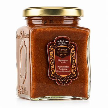 Скраб для тела с косточками абрикоса Аюрведический La Sultane de Saba Gommage Epices Oriental Ayuverdique, 300 г 3760092236967