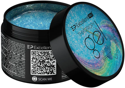 Гель для нарощування нігтів Excellent Pro Thixotropy With Effect Unicorn Ice 15 г (5903900443739)