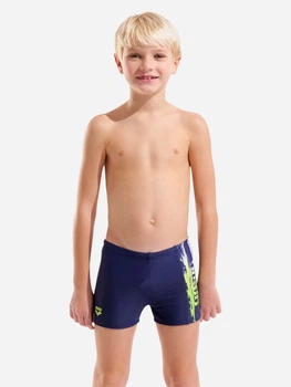Детские плавки-шорты для мальчика Arena Paint Swim Short 011799-750 128 см Темно-синие (3468337909170)