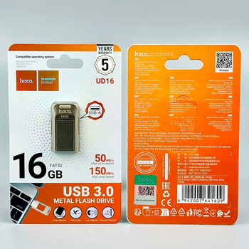 USB флешка 16Gb USB3.0 для накопления информации Hoco UD16 черный