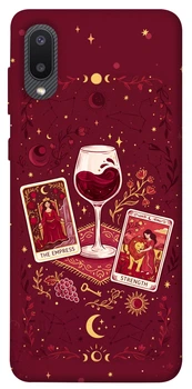 Чехол для Galaxy A02 с принтом Wine card