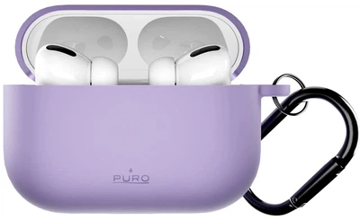 Чохол Puro Cover Icon для AirPods Pro 3 силіконовий Лавандово-блакитний (PUAPC3PROICONPINK17) (8018417534768)