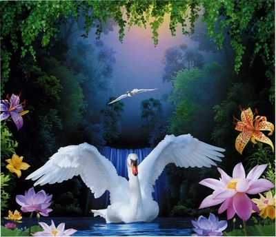 Фотообои Зазеркалье бумага ArtDecor 242x201 см