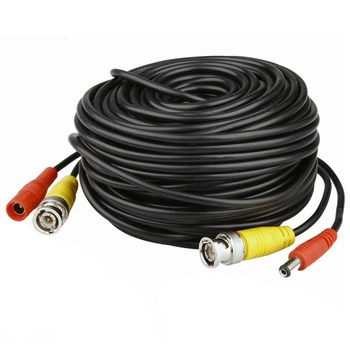 Патчкорд комбинированный коаксиальный+питание BNC+DC 15m, черный Voltronic