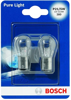 Автолампа Bosch Pure Light P21/5W 2 шт (1 987 301 016)