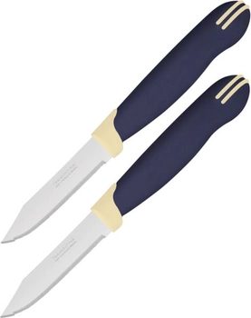 Набор ножей для овощей Tramontina Multicolor 76 мм 2 предмета (23528/213)