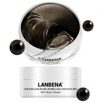 Гидрогелевые Патчи золото и черный жемчуг Lanbena Gold Black Pearl 60 шт.