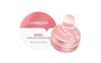 Гидрогелевые патчи с экстрактом розы LANBENA Rose Hydra-Gel Eye Patches 60 шт