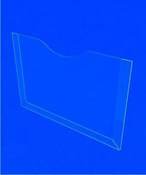 Карман навесной А4 PlasticMarket плоский горизонтальный 305х210 мм (PP-101)
