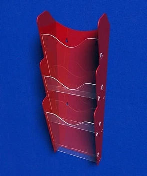 Карман навесной А4 PlasticMarket каскадный 3 яруса 215х300 мм (PP-77)