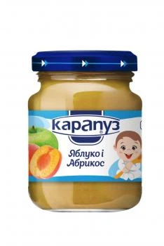 Пюре Карапуз Яблоко и абрикос, 125 г (237019)