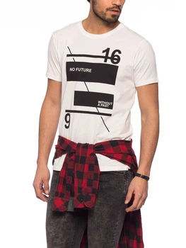Футболка LC Waikiki No future XXL Біла (LCW T-shirt -349-1)
