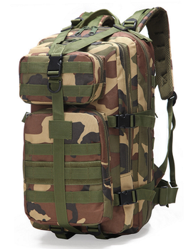 Тактичний, міської, штурмової,військовий рюкзак ForTactic 30-35 літрів Вудленд