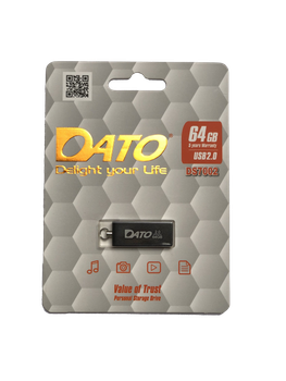 Флеш-накопичувач DATO USB 2.0 DS7002 64Gb black (DS7002B-64G)