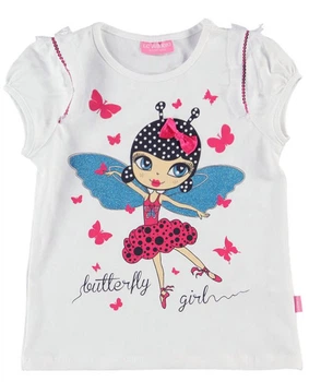 Футболка LC Waikiki 104 см Біла (T-shirt girl -070-0)